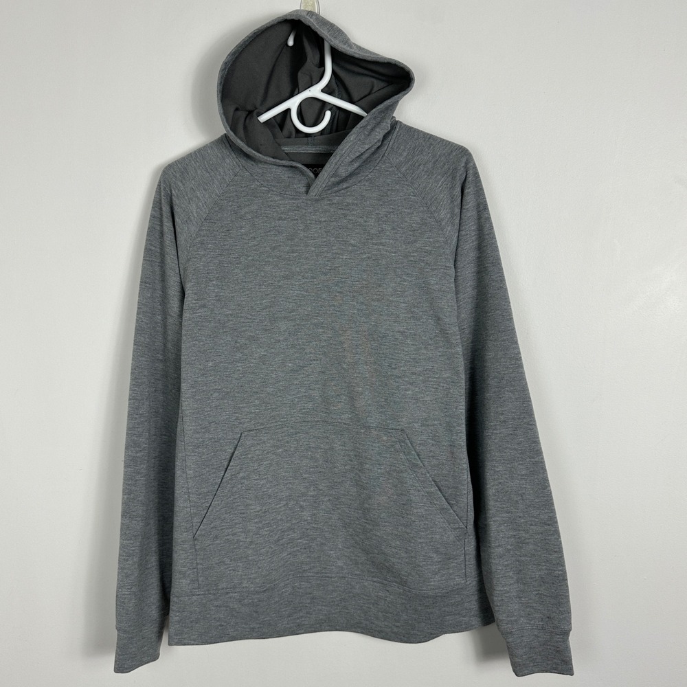 Huckberry‎ Proof Grey Hoodie Sweatshirt Mens Sz Medium Hooded Sweatshirt Minimal